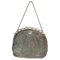 Deco Pave Purse with Rose Cut Crystal Frame