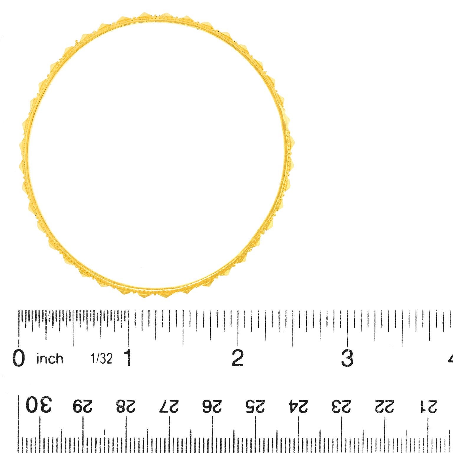 Période déco Mogul Ensemble de  Quatre bracelets en or 22k en vente 2