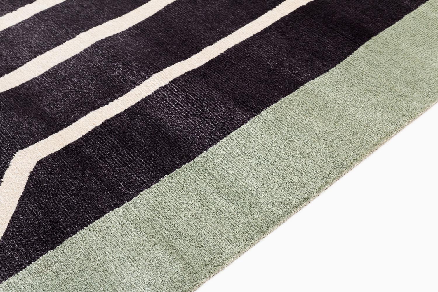 Tappeto di lusso in lana e seta Deco Polygon by Carini Carpets x Michelle Weinberg in vendita 6