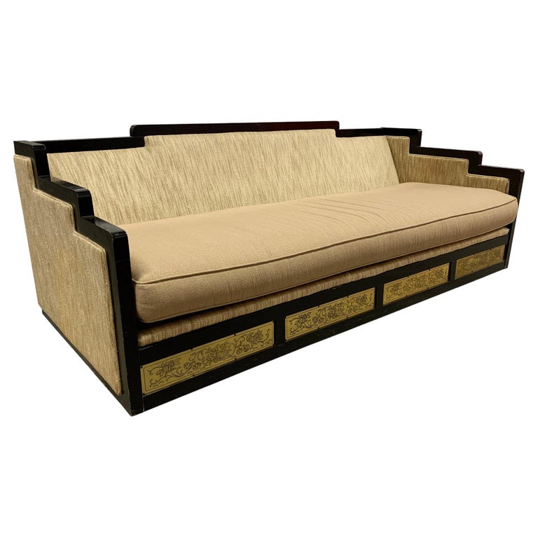 Deco Regency Asian Style Sofa For Sale at 1stDibs