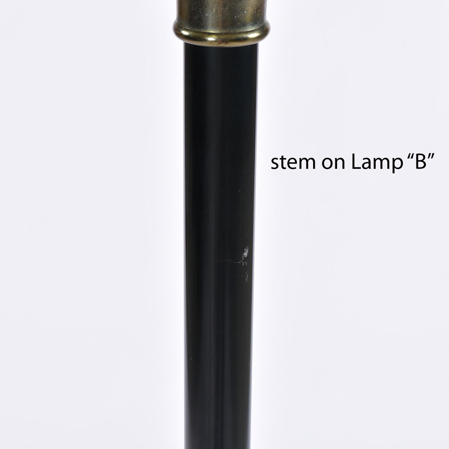 Ensemble de lampadaires torchères chalice Stiffel en laiton Art Déco Greek Key en vente 2