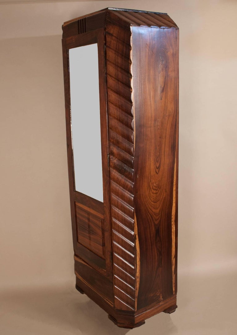 Art Deco Rosewood Wardrobe With Mirror For Sale At 1stdibs