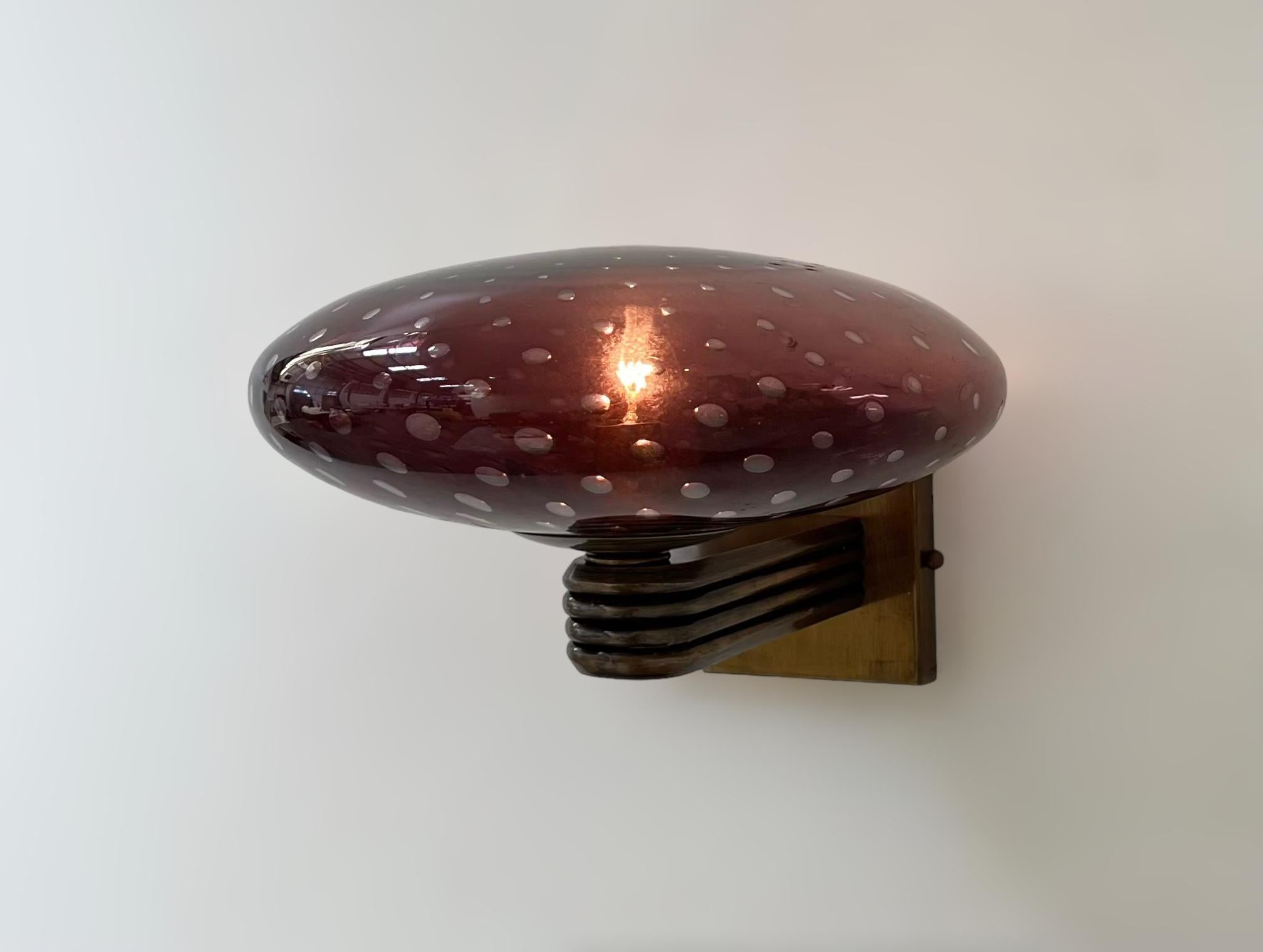 Italian Deco Sconce by Fabio Ltd For Sale