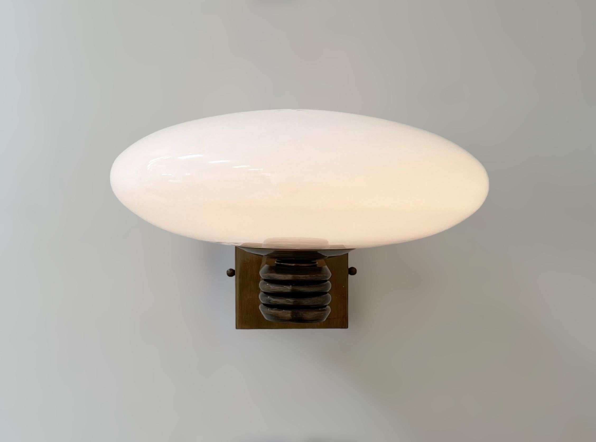 Polished Deco Sconce by Fabio Ltd For Sale