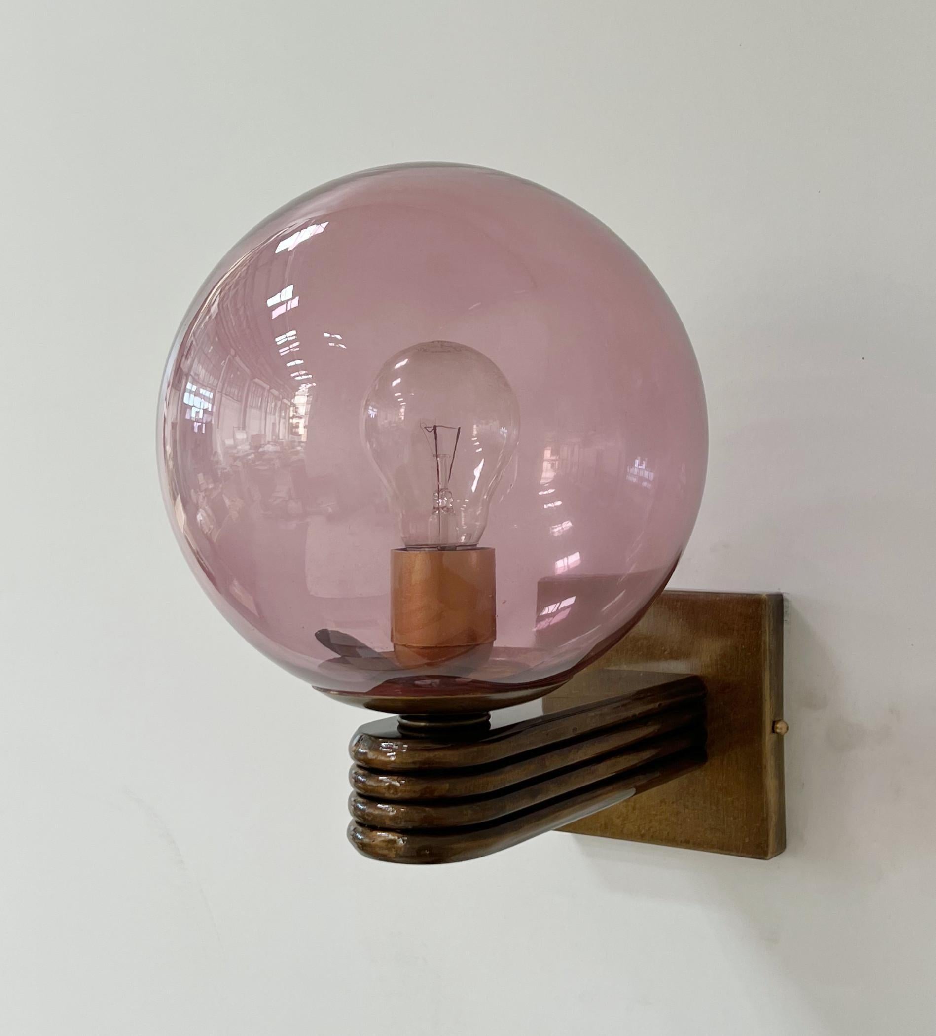 Contemporary Deco Sconce by Fabio Ltd For Sale