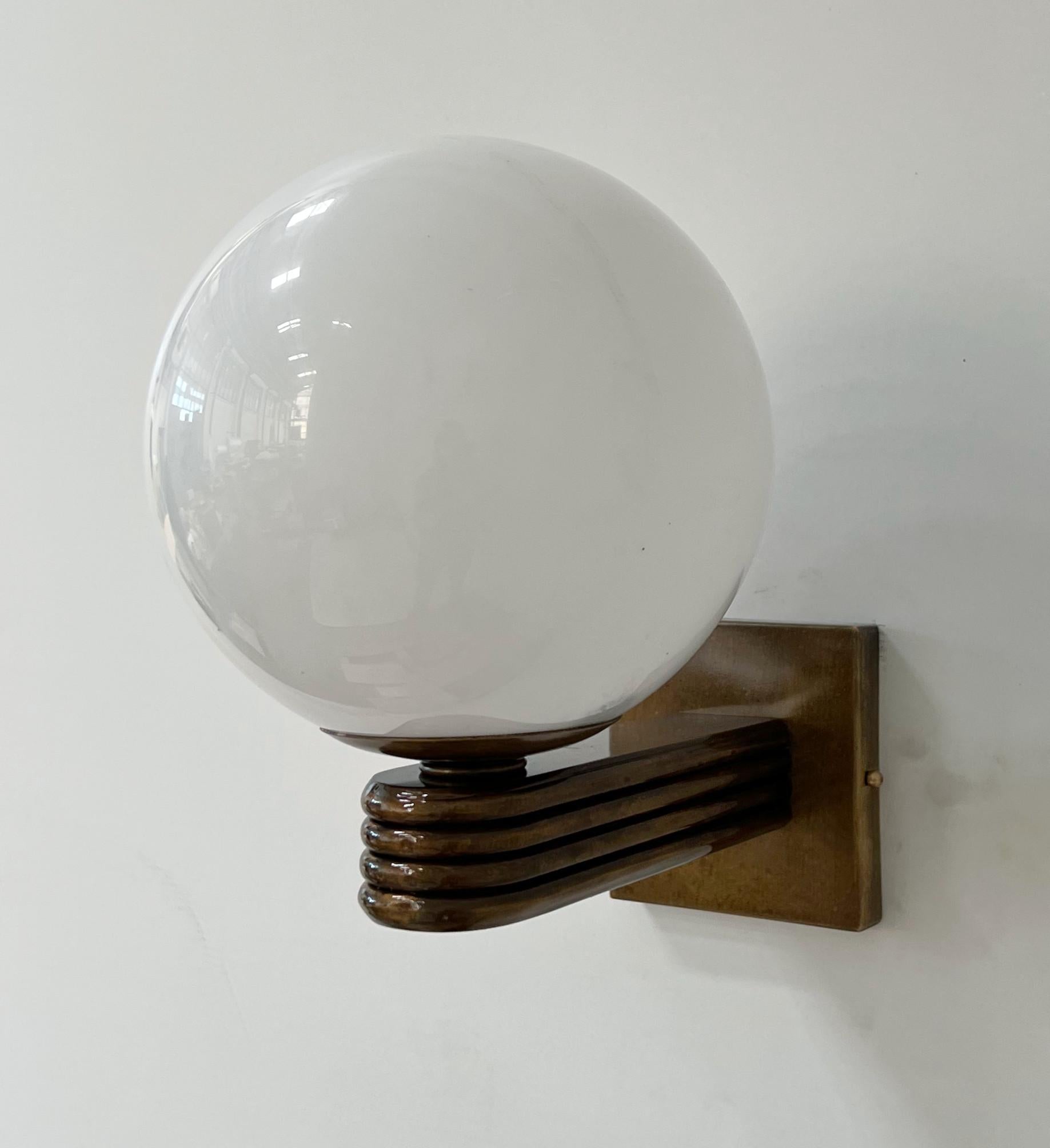 Contemporary Deco Sconce by Fabio Ltd For Sale