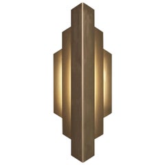 Deco Sconce, Vertical Geometric Modern LED Sconce Light Fixture