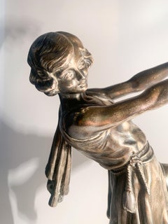 Decò sculpture of Ballerina by Emile Joseph Carlier Years 30