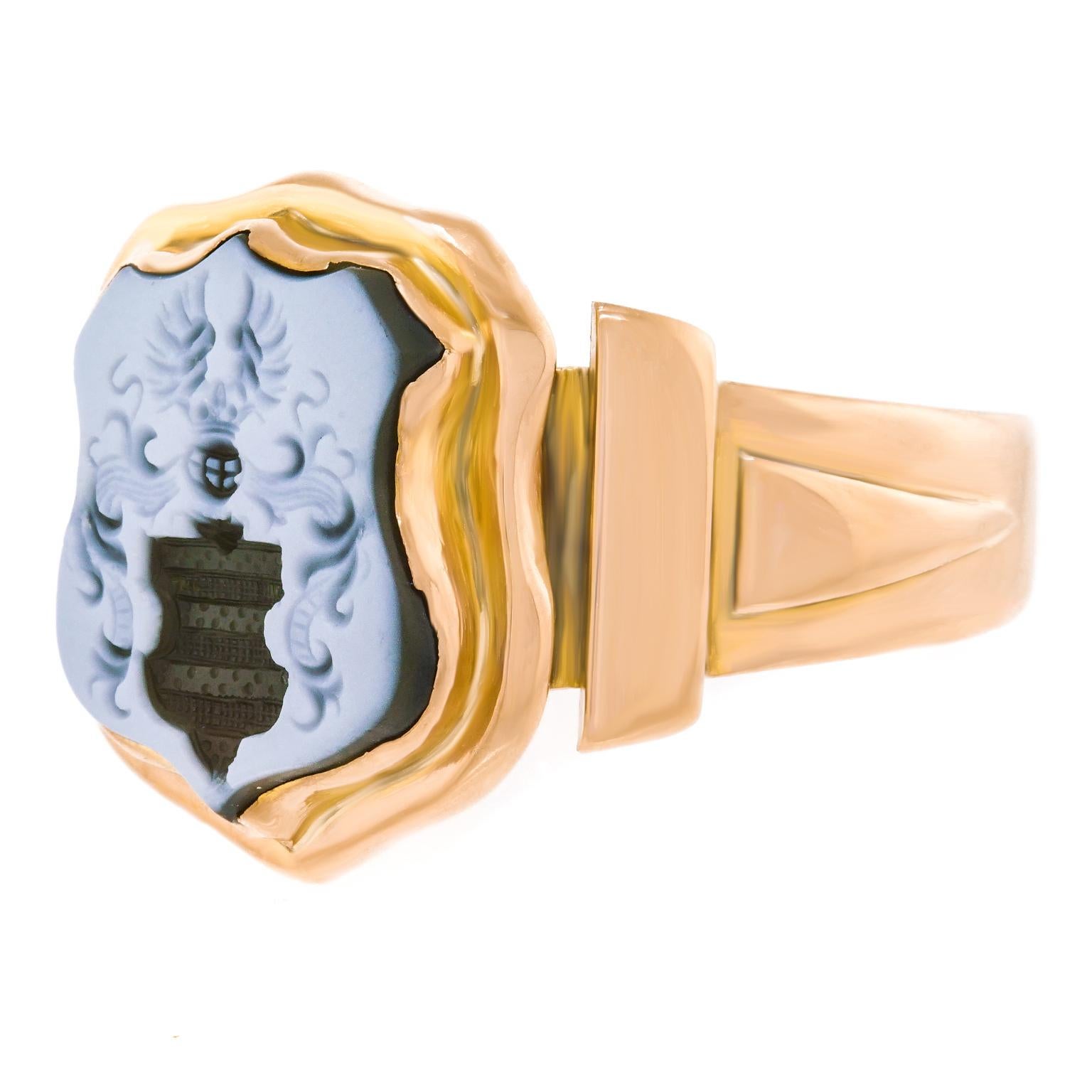 Art Deco Siegelring (Art déco)
