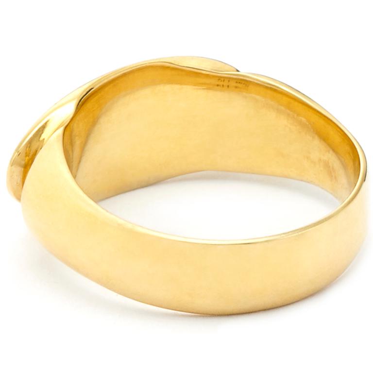 Susan Lister Locke The Deco Signet Ring in 18 Karat Gold For Sale 1