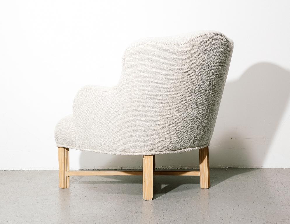 Wool Deco Style Armchair by Robert J. Scott