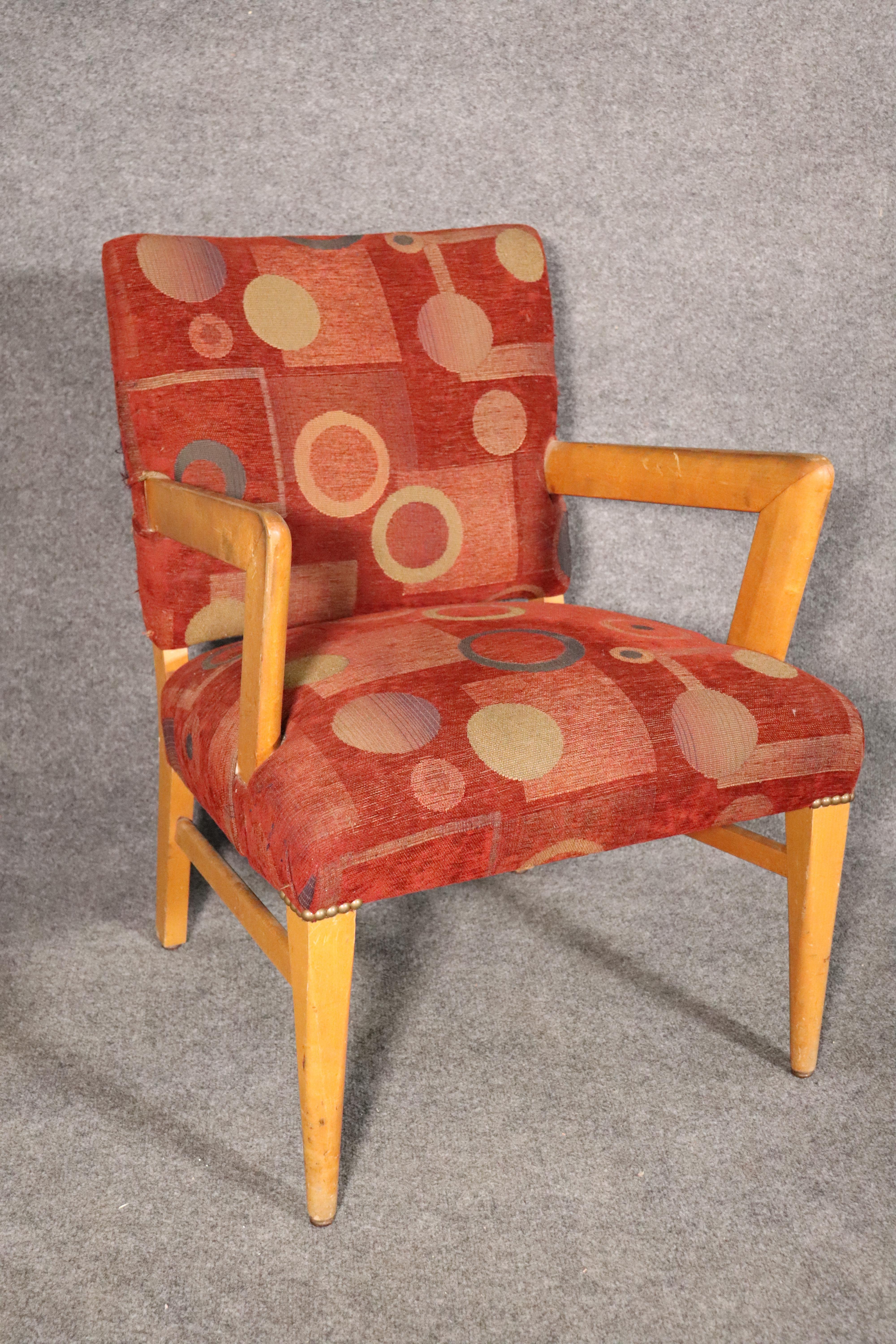 Maple Deco Style Armchairs For Sale