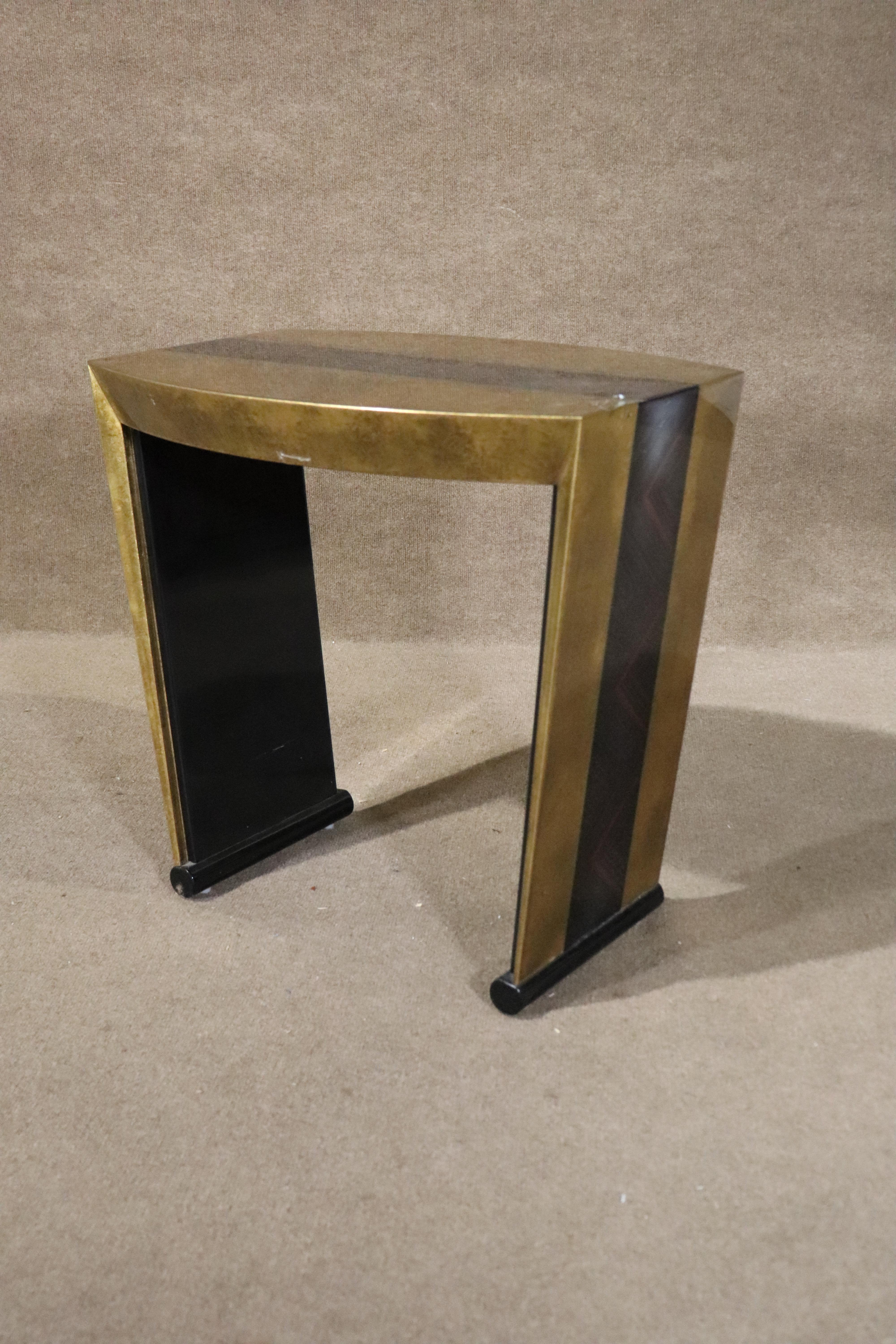 Deco Style Brass Colored Table For Sale 1