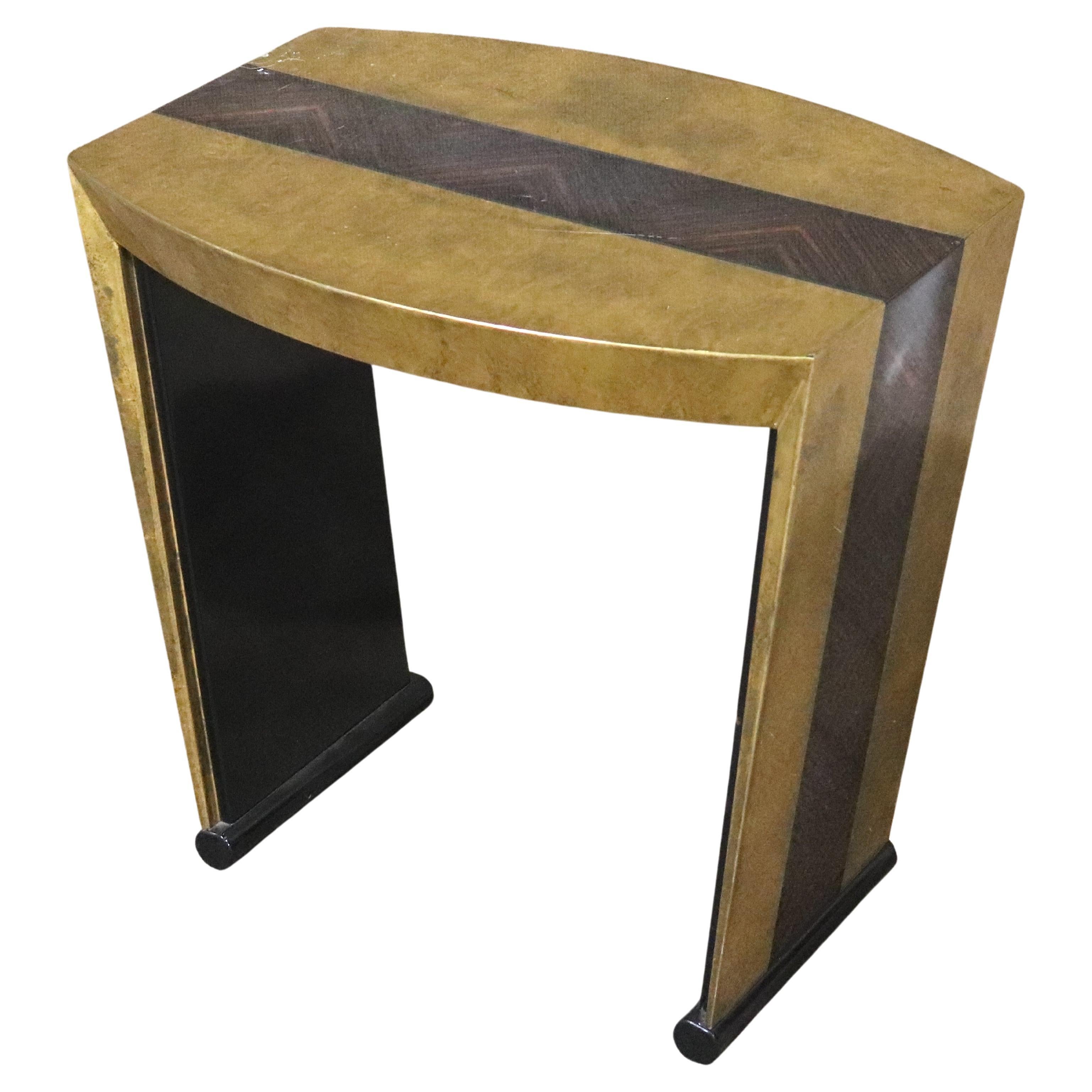 Deco Style Brass Colored Table For Sale