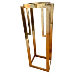 Deco Style Brass Pedestal Art Stand