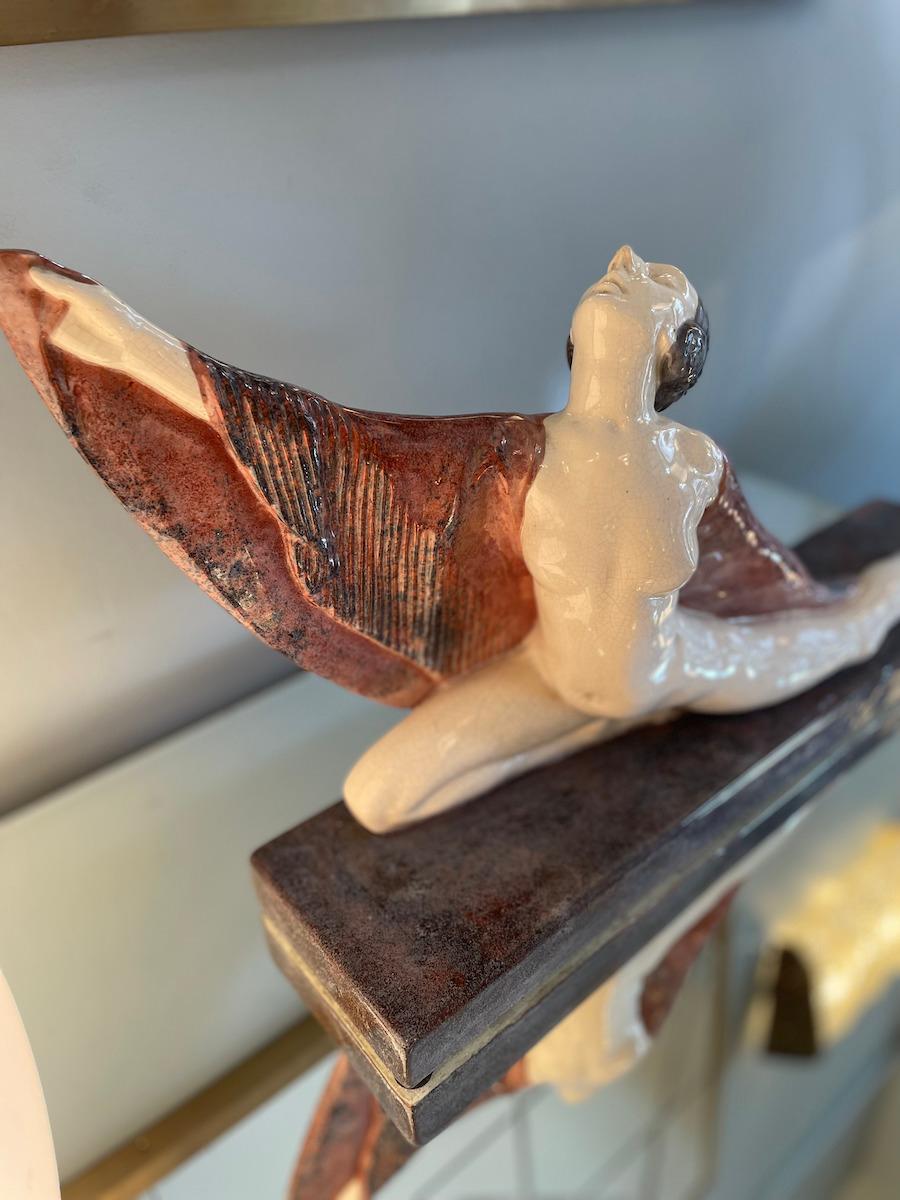 Scultura danzante in ceramica in stile Deco in vendita 2
