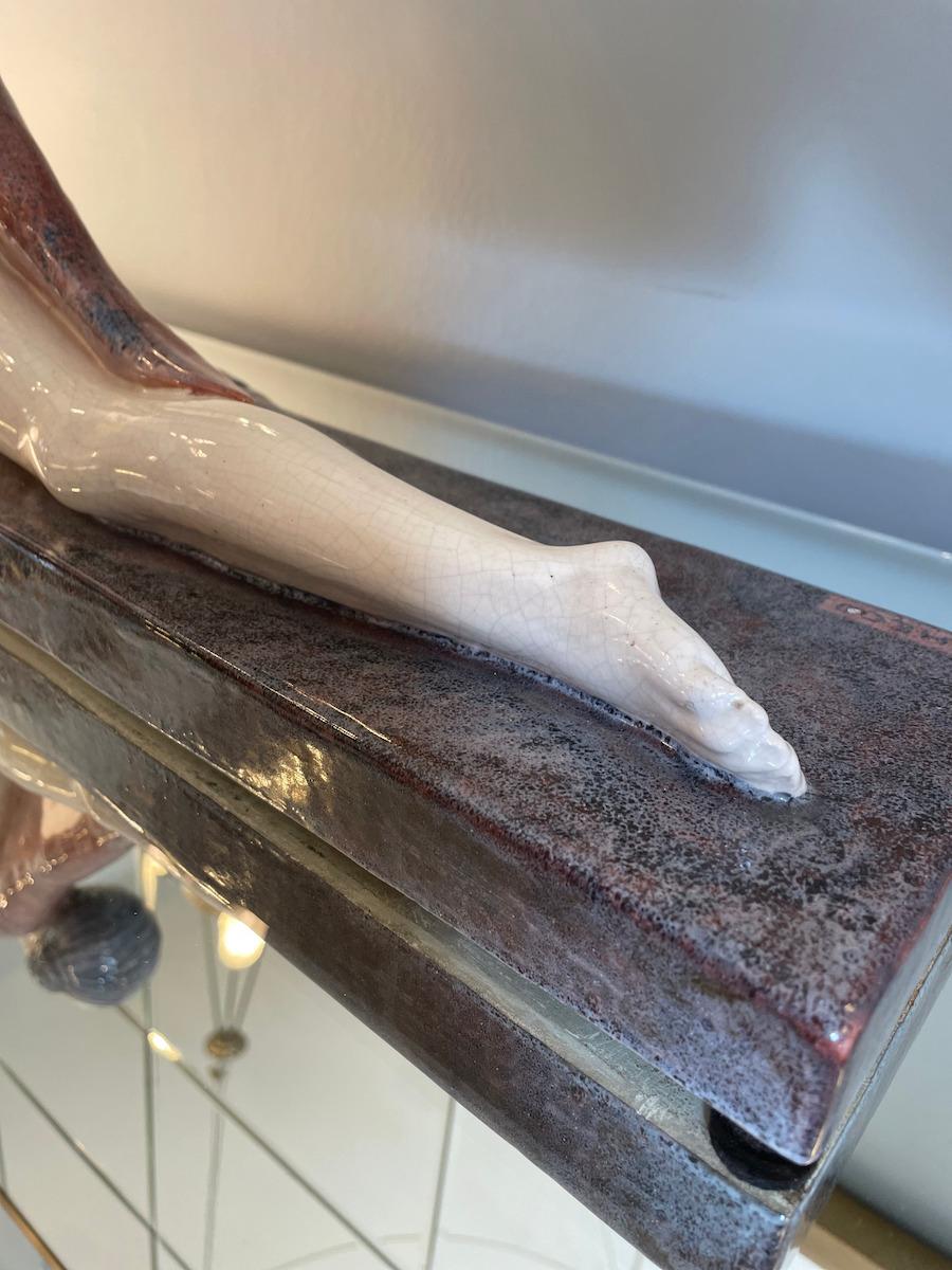 Scultura danzante in ceramica in stile Deco in vendita 4