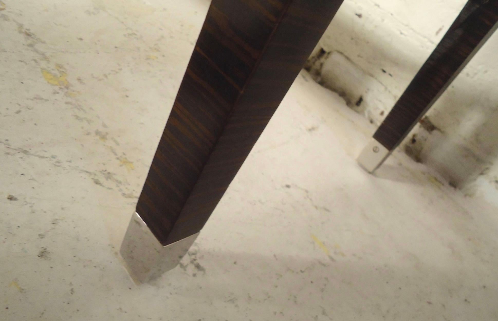 Laiton Table console de style déco par Jonathan Charles en vente