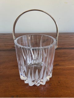 Deco Style Cut Crystal Ice Bucket