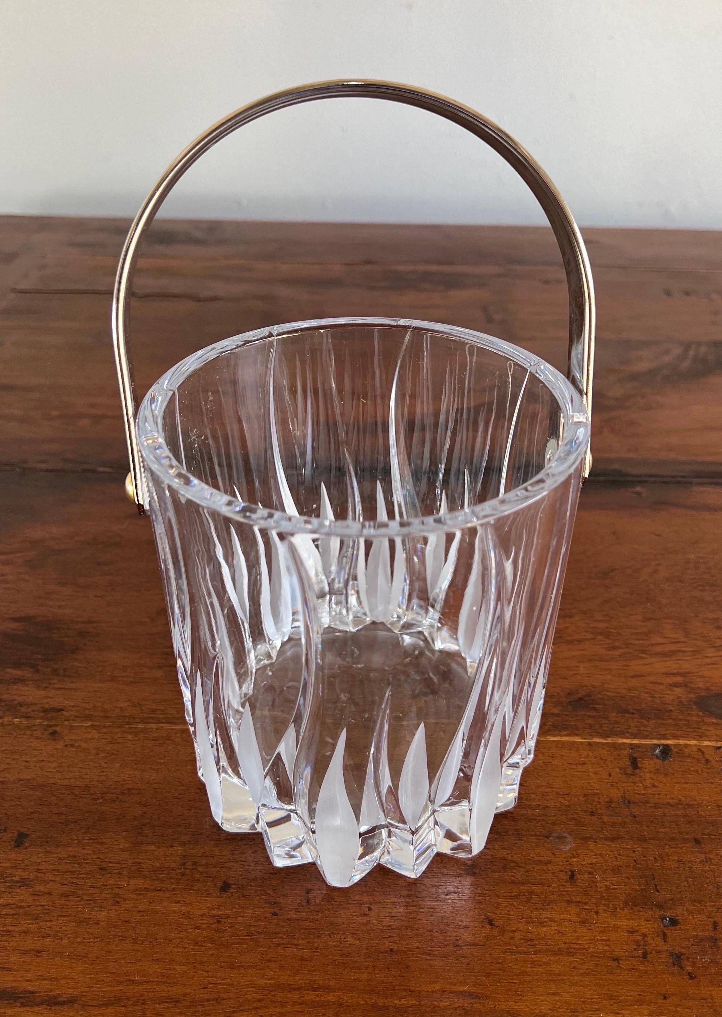 block crystal ice bucket