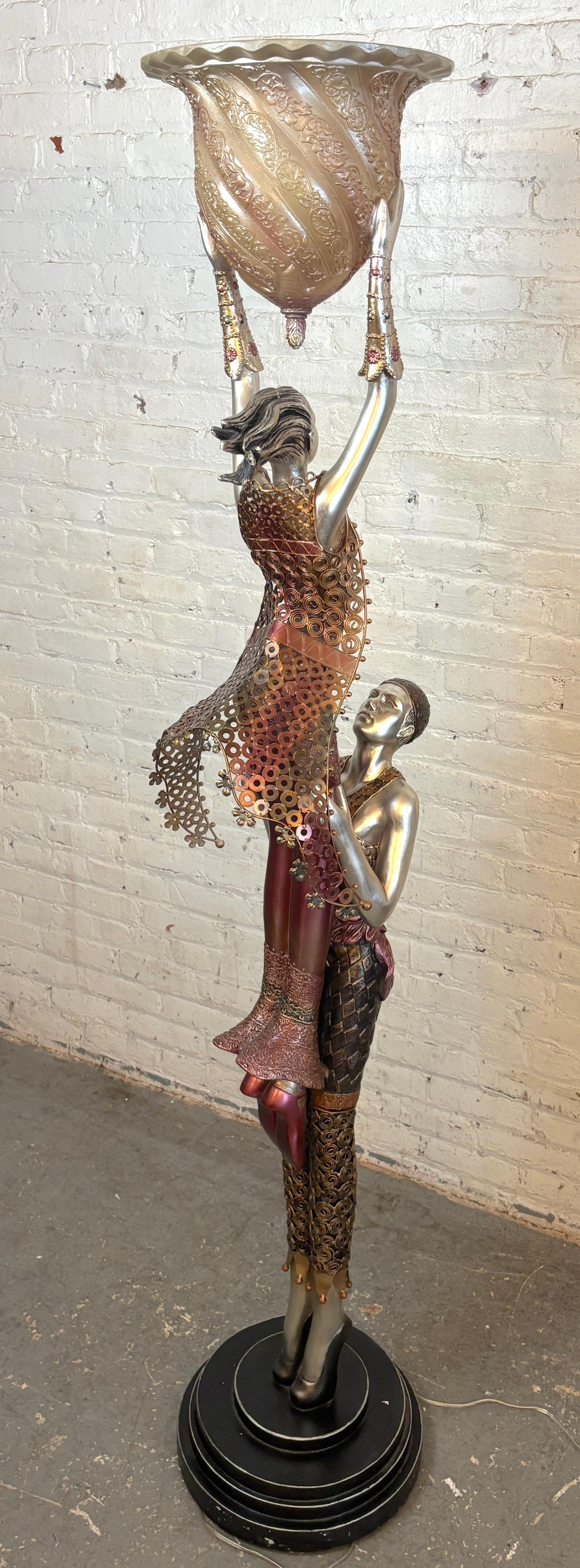 Art Deco Deco Style Floor Lamp by ArtMax For Sale