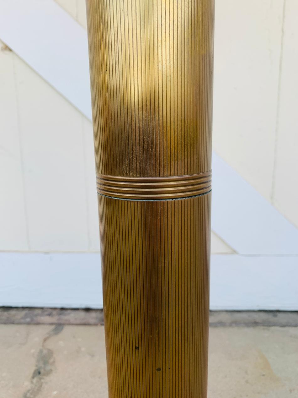 Deco Style Floor Lamp in Solid Brass For Sale 2