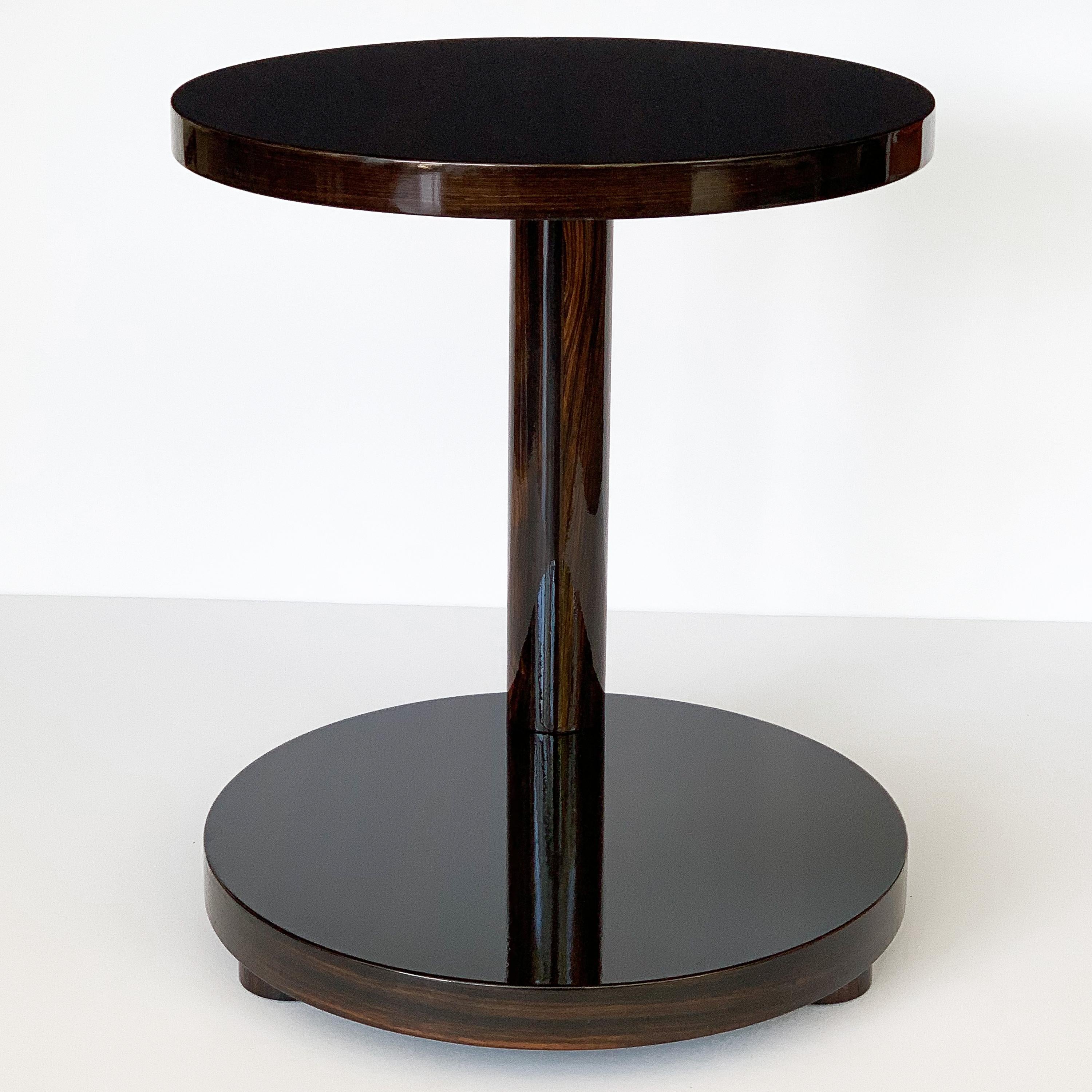 Deco Style Macassar Ebony Adjustable Side Table by Hugues Chevalier 5