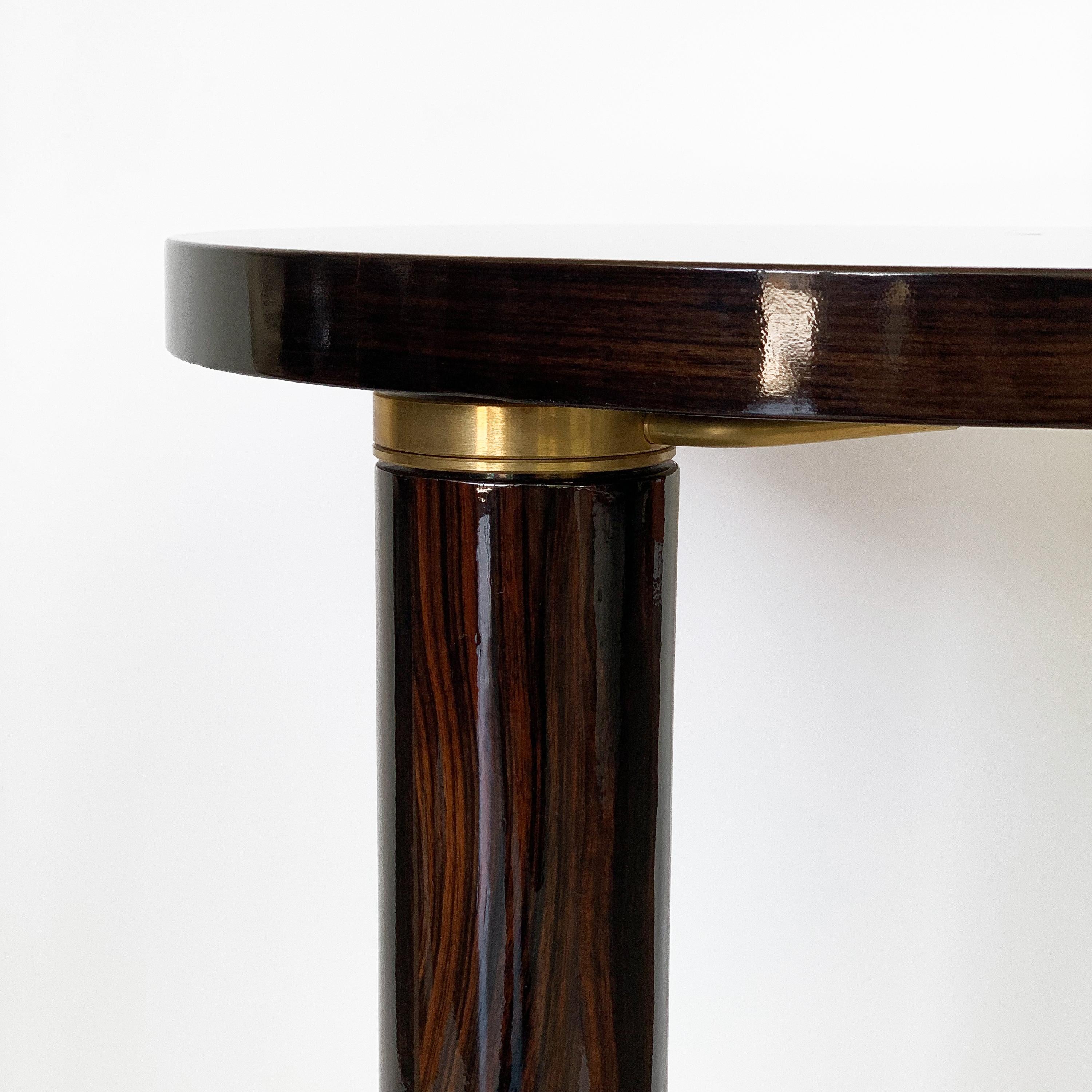 Deco Style Macassar Ebony Adjustable Side Table by Hugues Chevalier 6