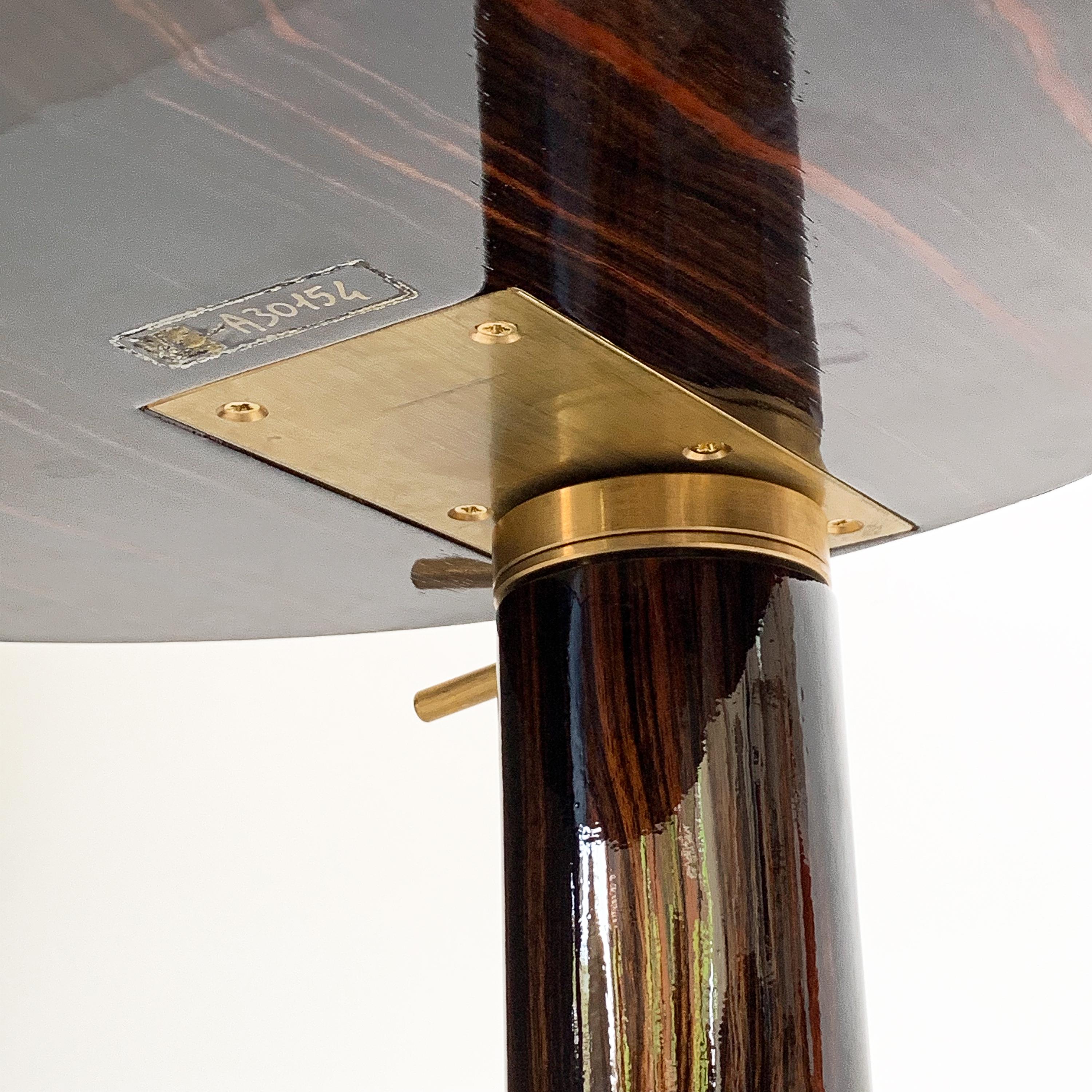 Deco Style Macassar Ebony Adjustable Side Table by Hugues Chevalier 8