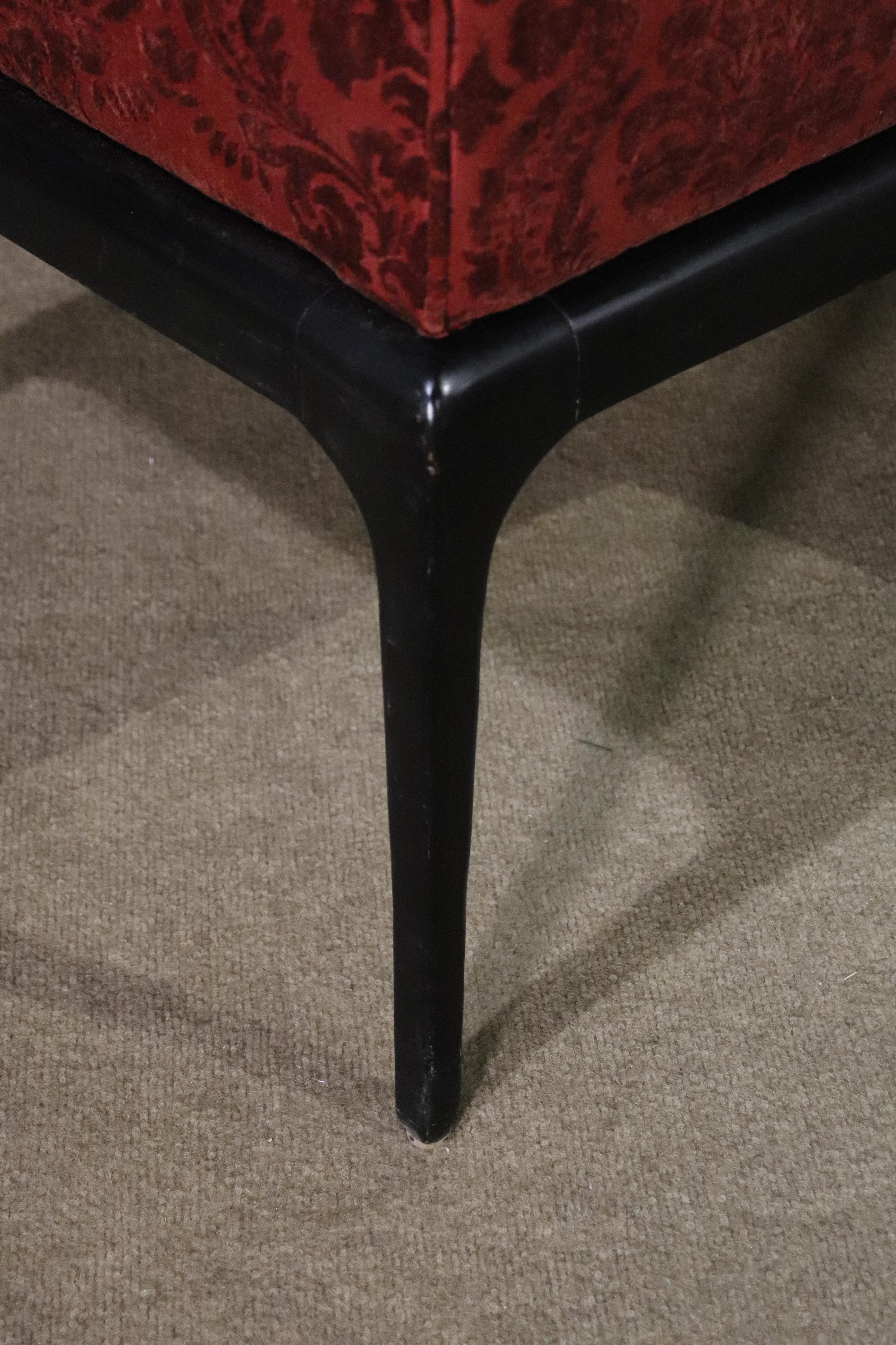 Deco Style Maroon Chairs For Sale 4
