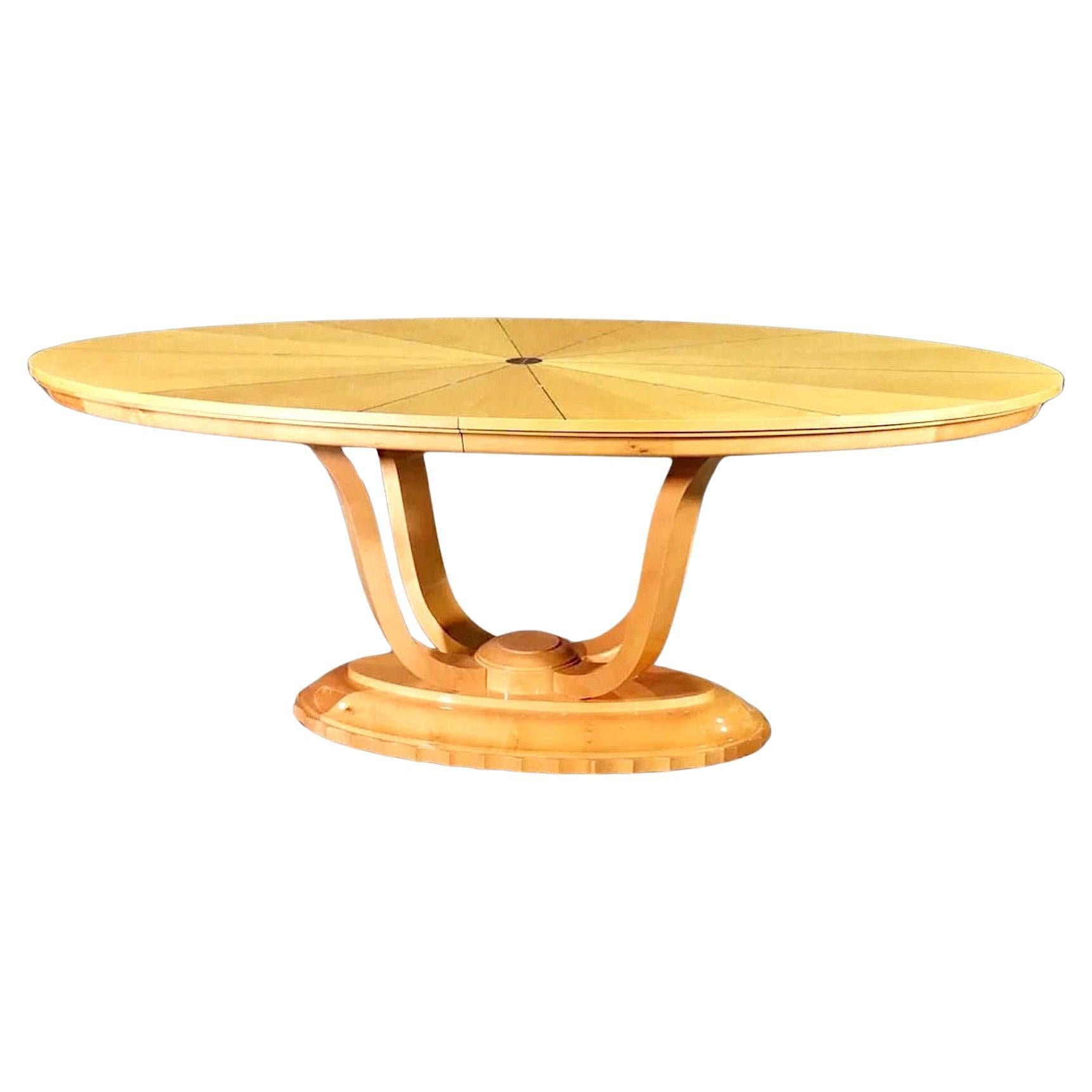 Deco Style Oval Dining Table For Sale