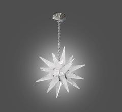 Deco Style Rock Crystal Chandelier by Phoenix