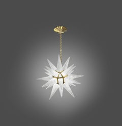 Deco Style Rock Crystal Chandelier by Phoenix