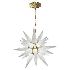 Deco Style Rock Crystal Chandelier by Phoenix