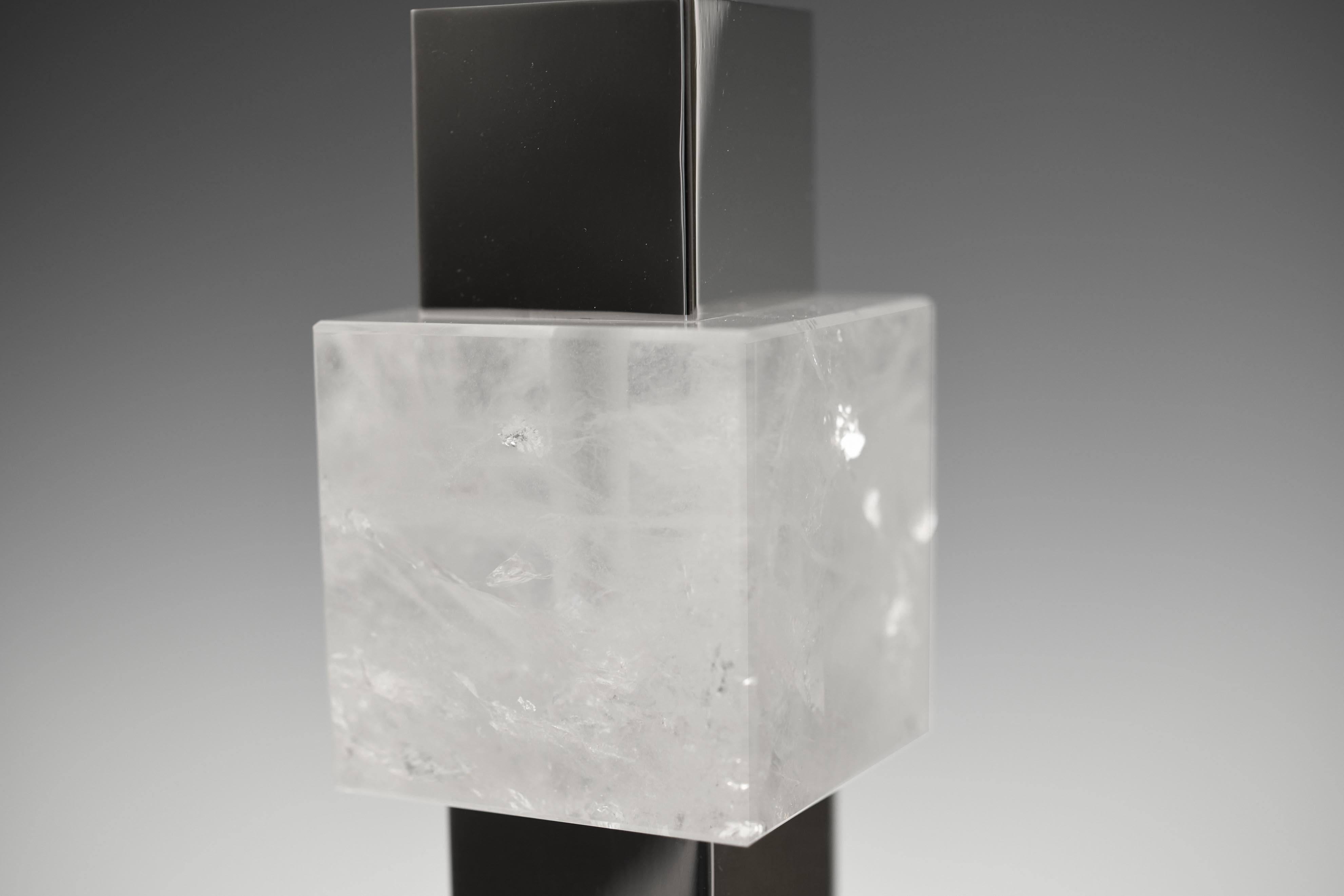 Contemporary Deco Style Rock Crystal Lamps by Phoenix For Sale