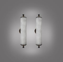 Deco Style Rock Crystal Sconces by Phoenix
