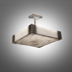 Deco Style Rock Crystal Semi-Flush Mount