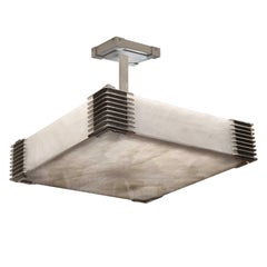 Deco Style Rock Crystal Semi-Flush Mount