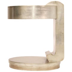 Deco Style Silver Gilt Cantilever Table