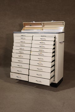 Deco Style Vintage Dental Cabinet