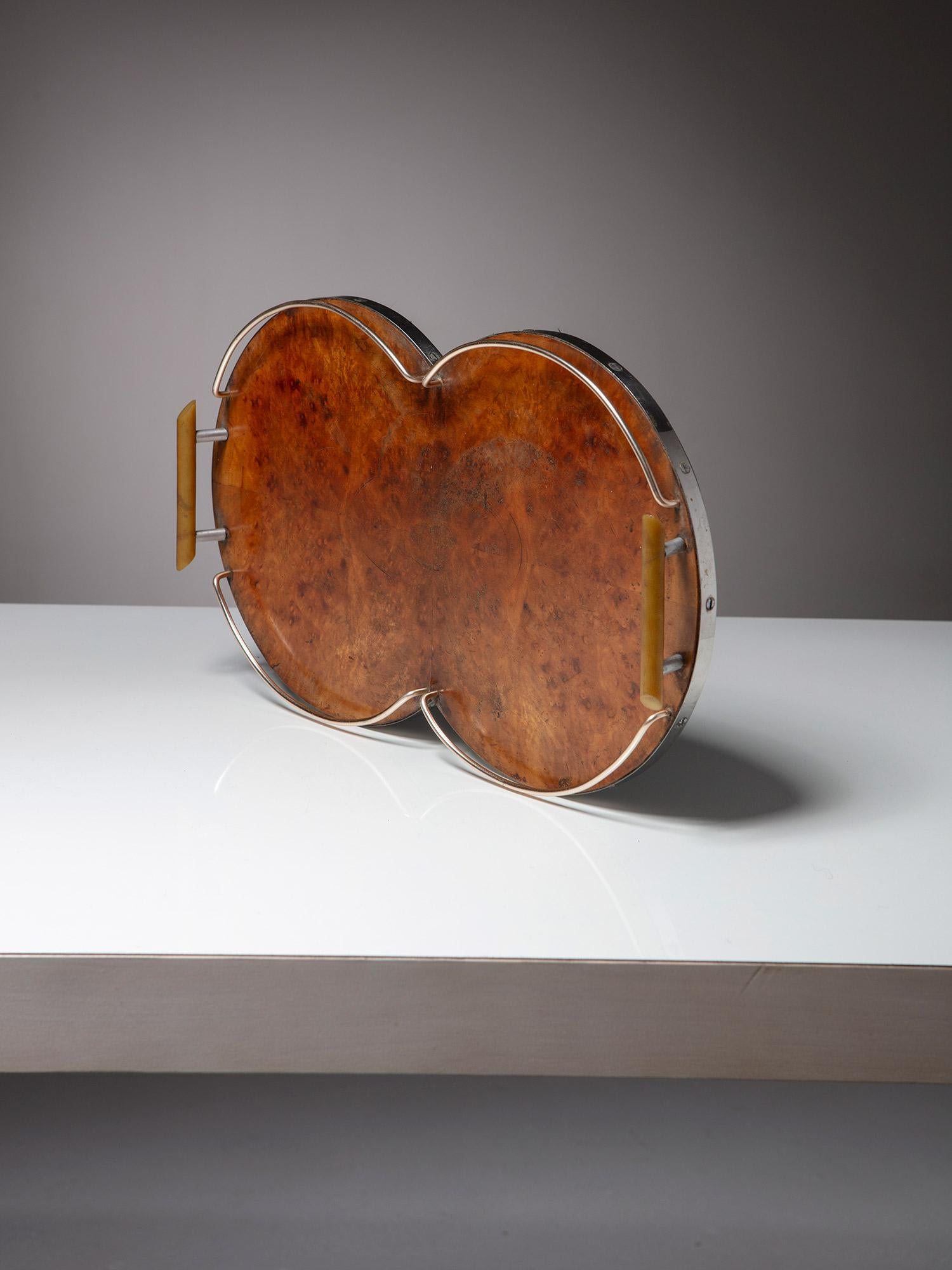 Nickel Service à thé déco par Plato, Royaume-Uni, années 1940 en vente