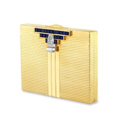 Deco Tiffany & Co. Powder Case with Sapphires