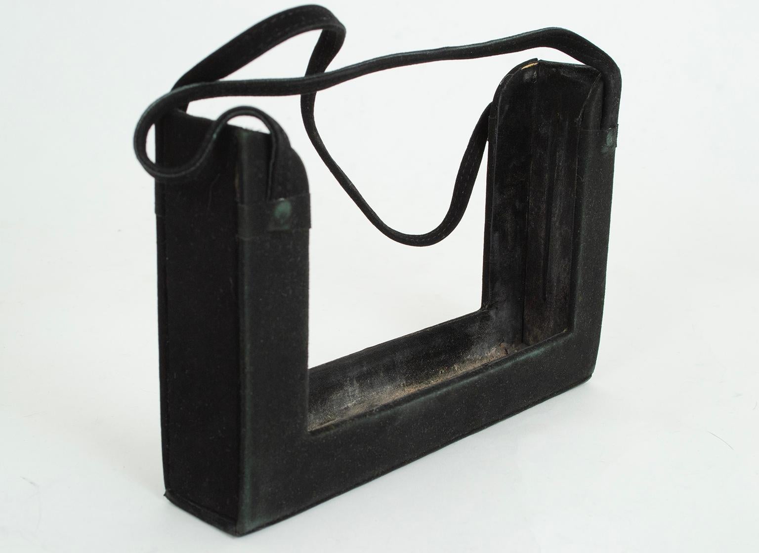 Pochette Minaudière Art Déco en écaille avec étui en daim - Saigon, années 1930 en vente 14
