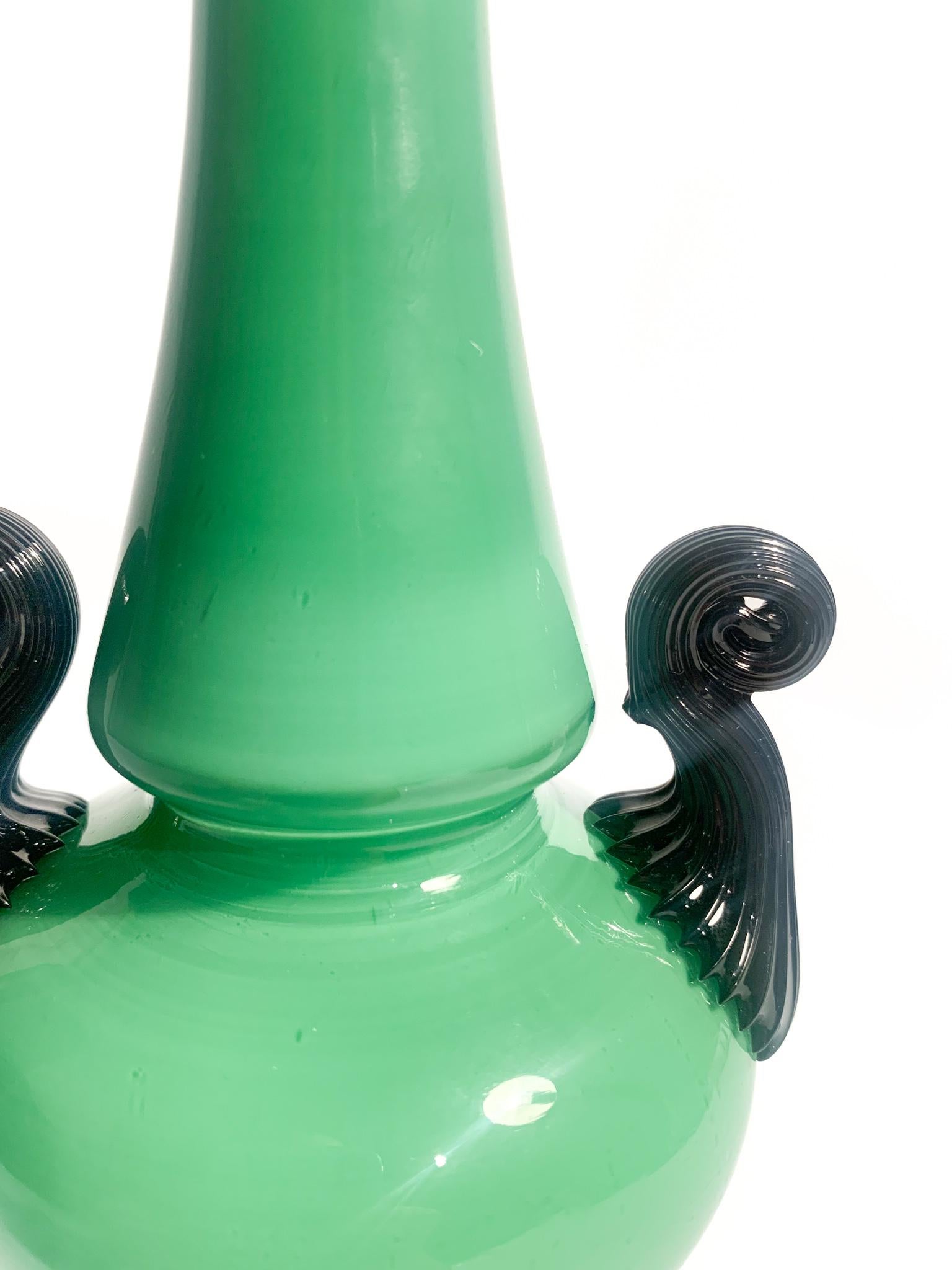 Decò Vase in Murano Glass by Napoleone Martinuzzi, 1930s For Sale 7