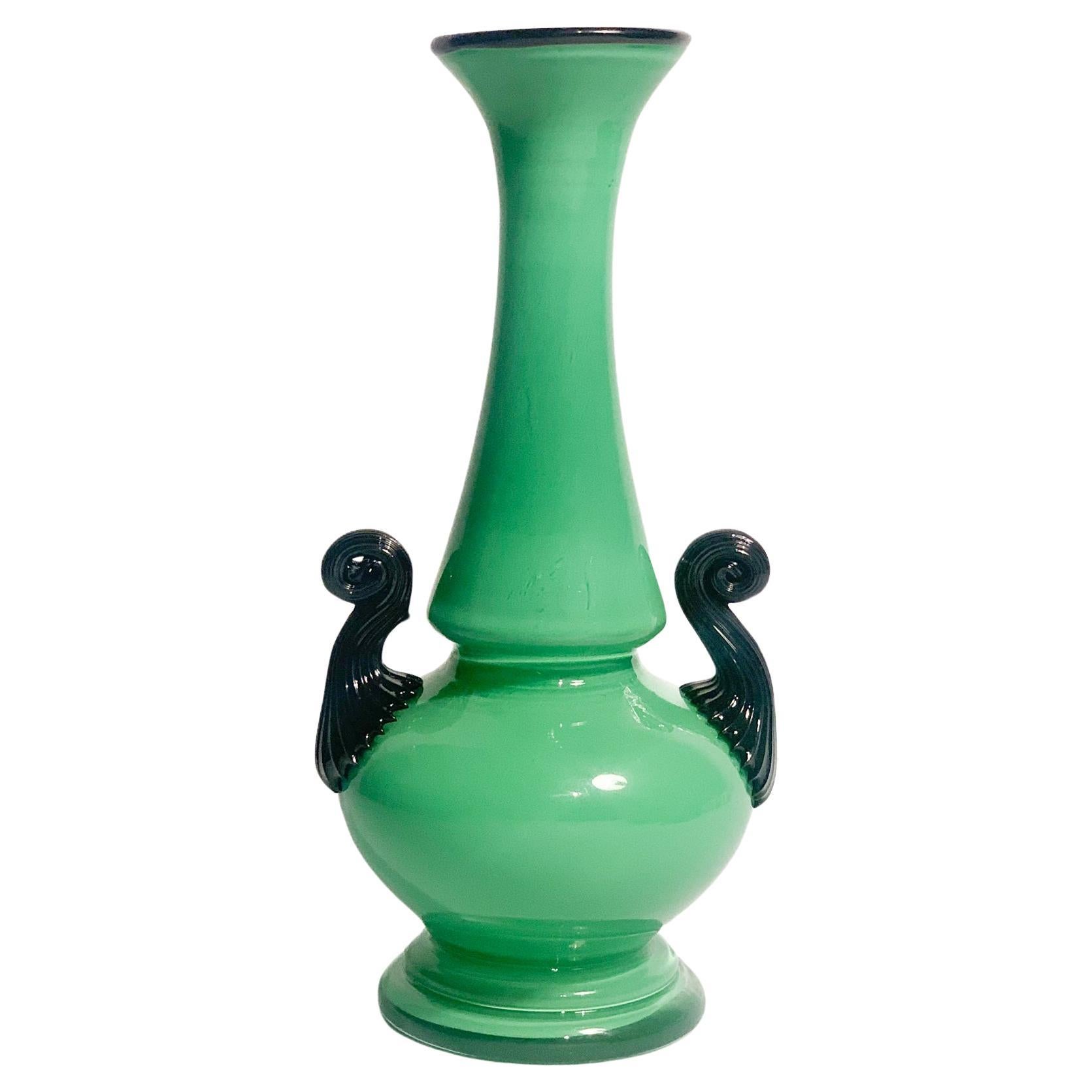Decò-Vase aus Murano-Glas von Napoleone Martinuzzi, 1930er Jahre