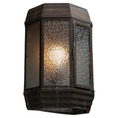 Deco Wall Lantern, England circa 1920