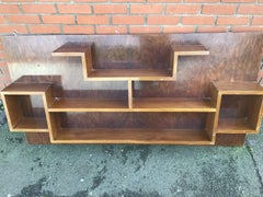 Deco Wall Mounted Shelving /Asymmetic Shelving /1930s Bookcase