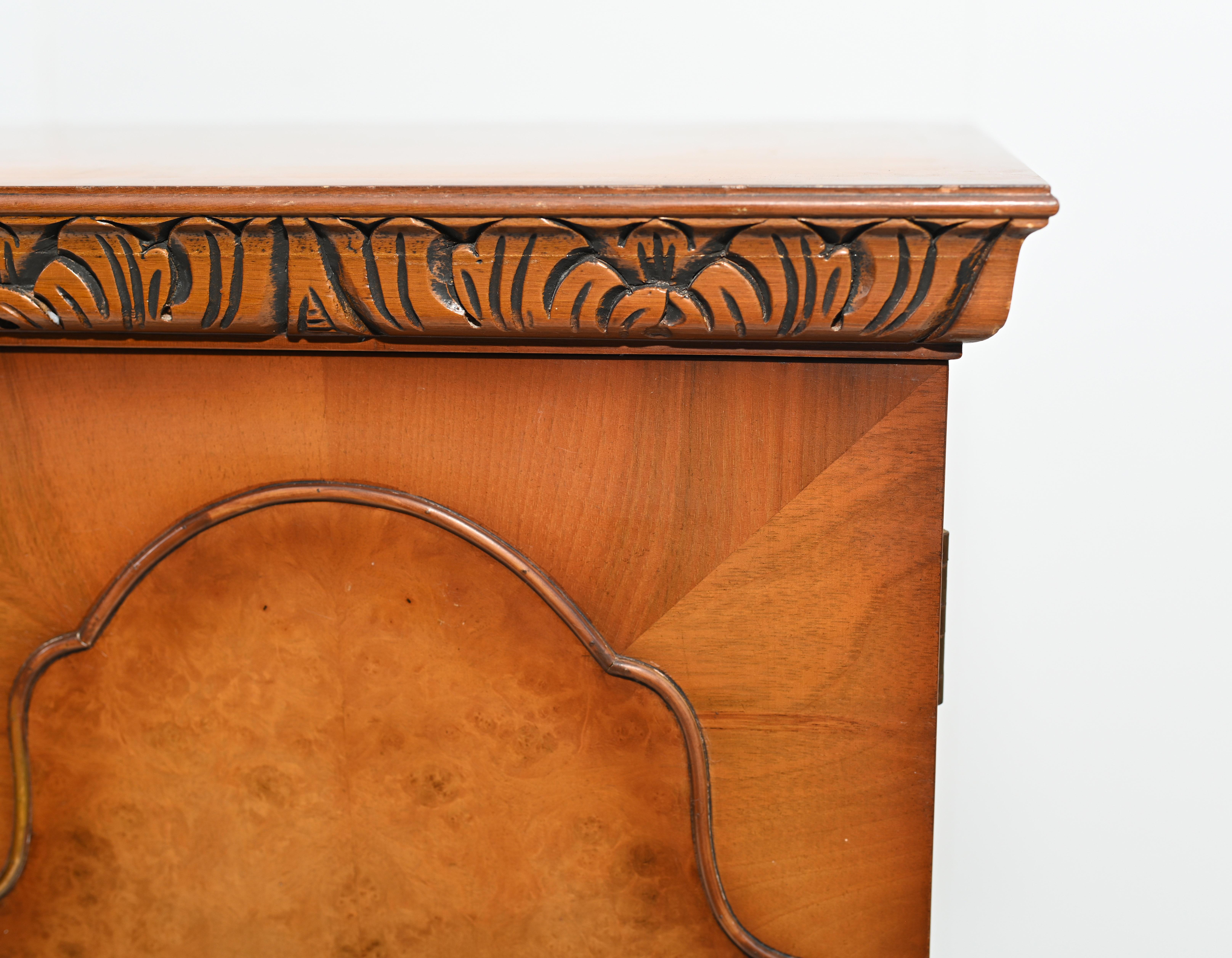 Deco Walnut Cocktail Cabinet Vintage Epstein Furniture 11