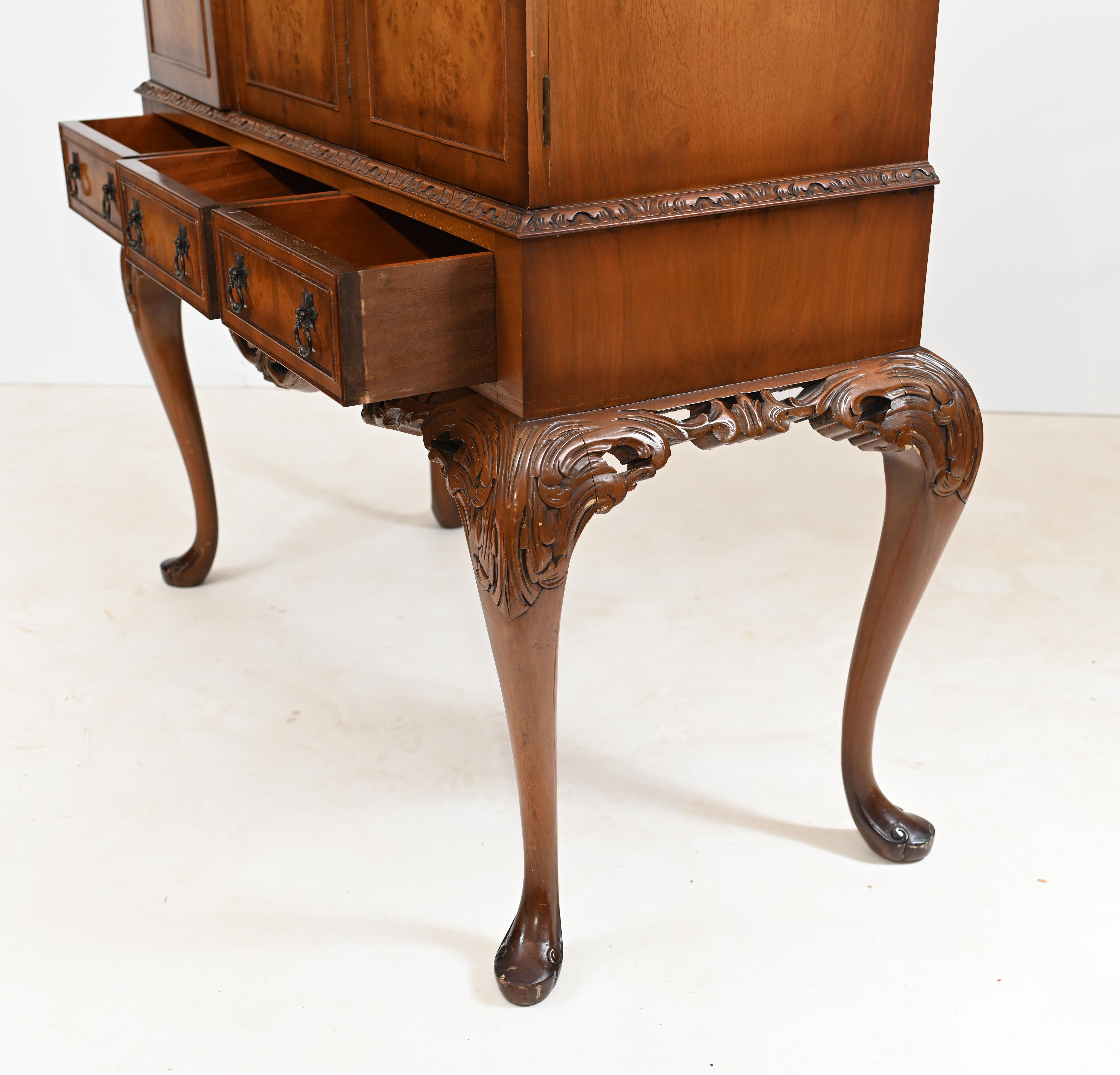 Deco Walnut Cocktail Cabinet Vintage Epstein Furniture 14