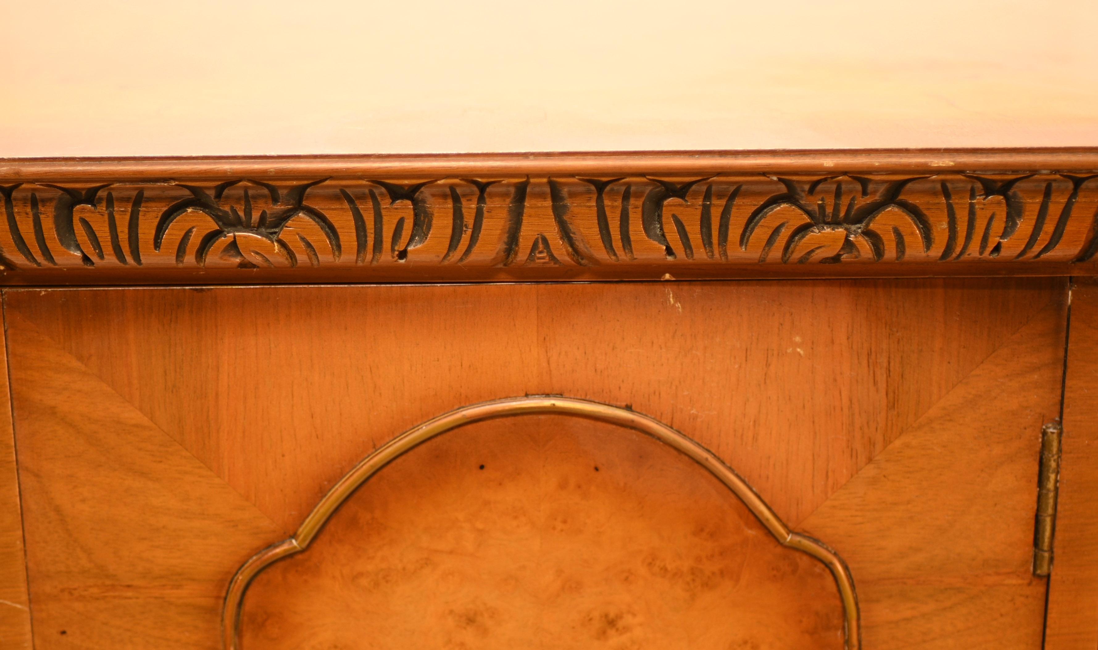 Deco Walnut Cocktail Cabinet Vintage Epstein Furniture 2